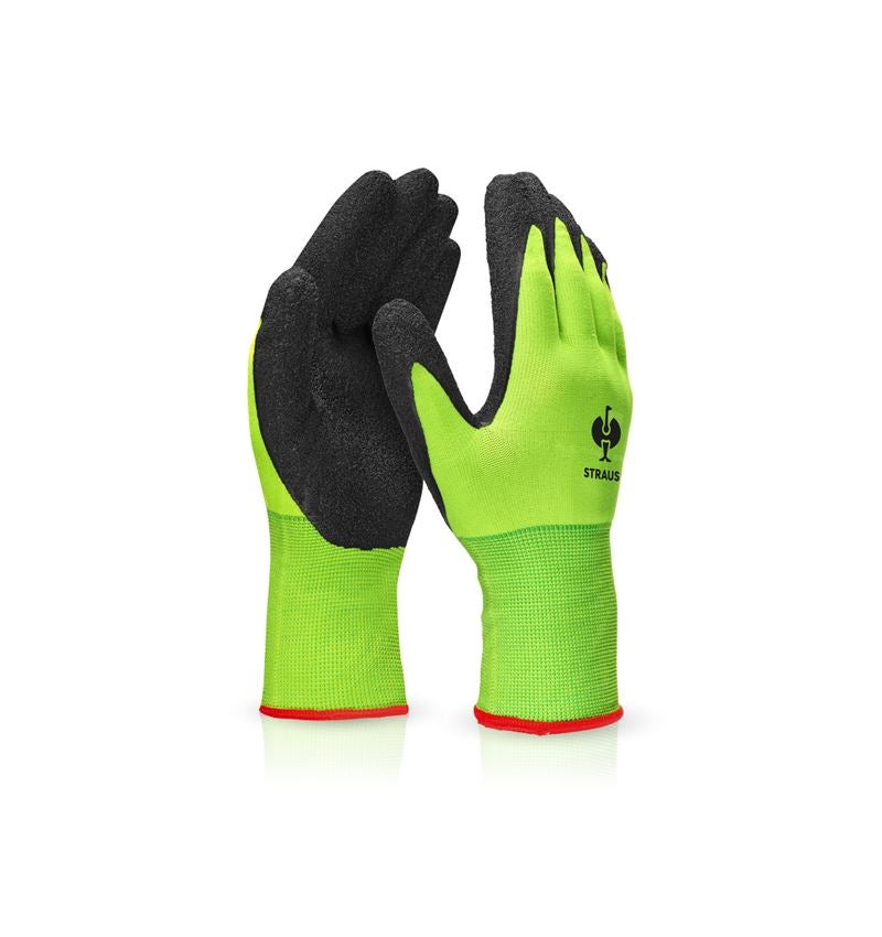 Belagda: Stickade latexhandskar Senso Grip