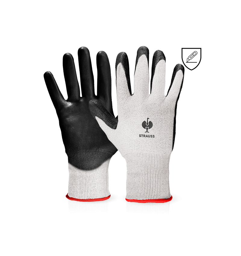 Coated: PU cut protection gloves, level B