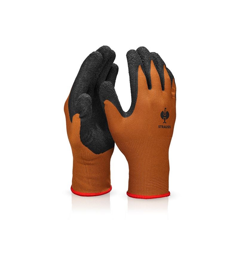 Coated: Latex knitted gloves Industrial