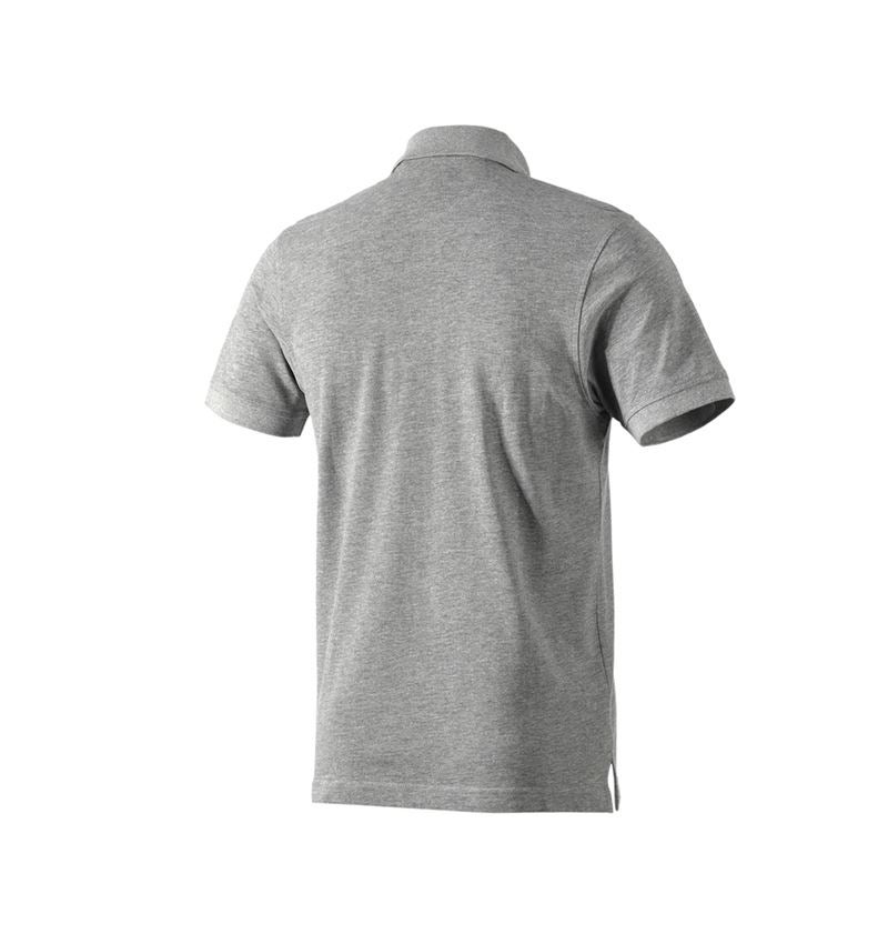 Shirts, Pullover & more: e.s. Polo shirt cotton Pocket + grey melange 1