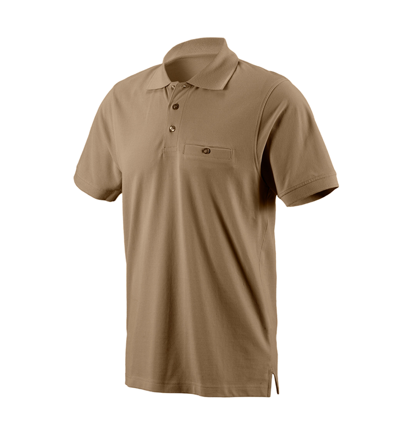 Shirts, Pullover & more: e.s. Polo shirt cotton Pocket + khaki 2