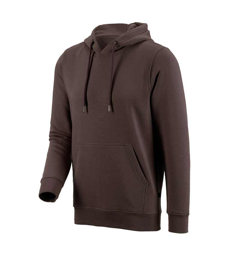 Shirts, Pullover & more: e.s. Hoody sweatshirt poly cotton + chestnut 3