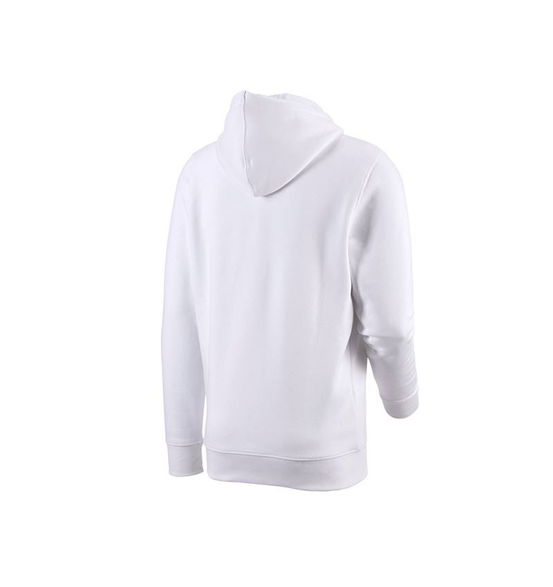 Överdelar: e.s. Hoody-Sweatjacka poly cotton + vit 4