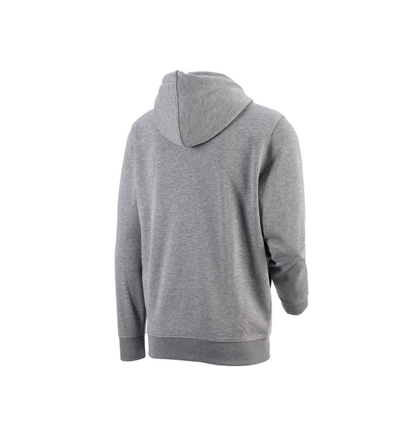Överdelar: e.s. Hoody-Sweatjacka poly cotton + gråmelerad 2