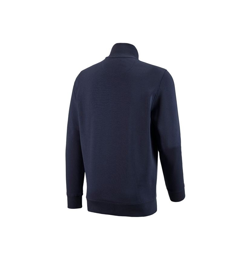Överdelar: e.s. ZIP-Sweatshirt poly cotton + mörkblå 5