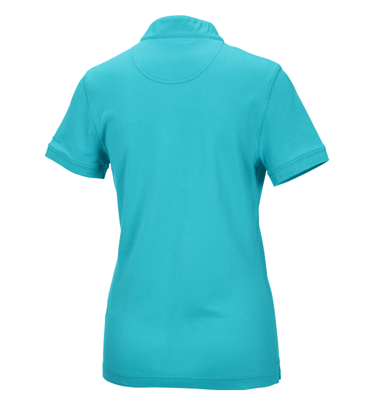 Överdelar: e.s. pikétröja cotton Mandarin, dam + capri 1