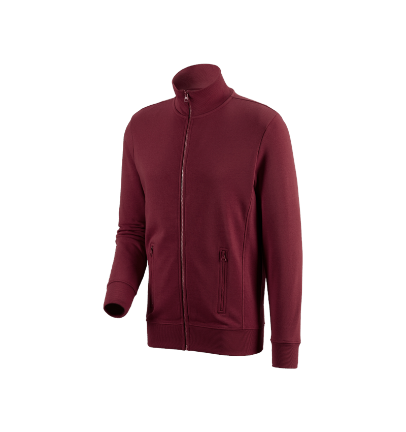 Teman: e.s. Sweatjacka poly cotton + bordeaux 2