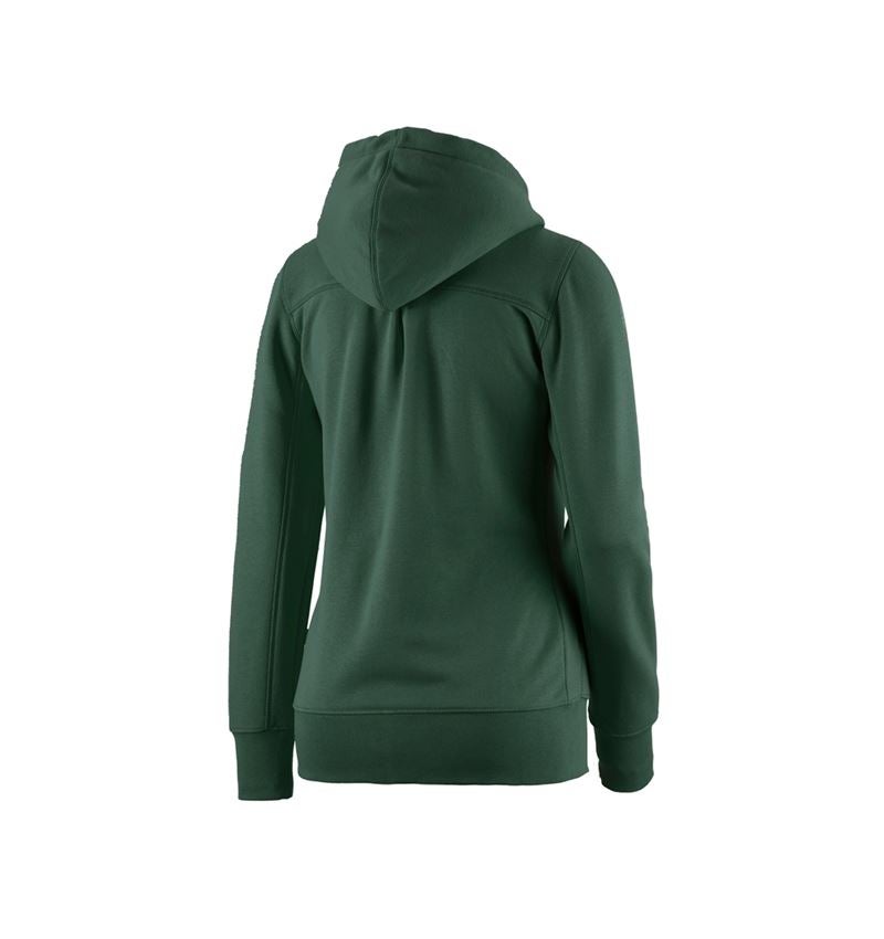 myDesign XMAS: e.s. Hoody-Sweatjacka poly cotton, dam + grön 1