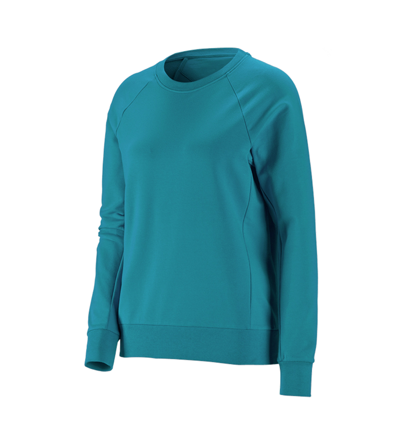 Shirts, Pullover & more: e.s. Sweatshirt cotton stretch, ladies' + ocean