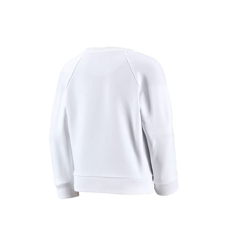 Topics: e.s. Sweatshirt cotton stretch, children's + white 1