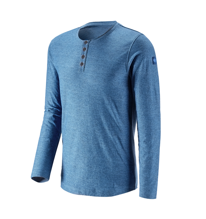 Teman: Longsleeve e.s.vintage + arktisk blå melange 2