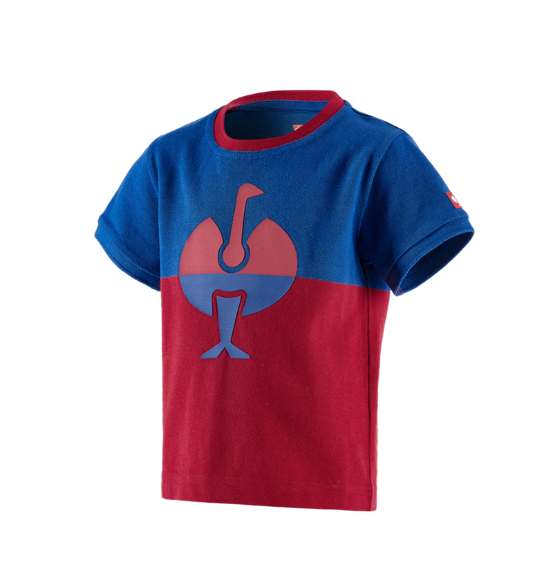 Shirts, Pullover & more: e.s. Pique-Shirt colourblock, children's + royalblue/fiery red 2