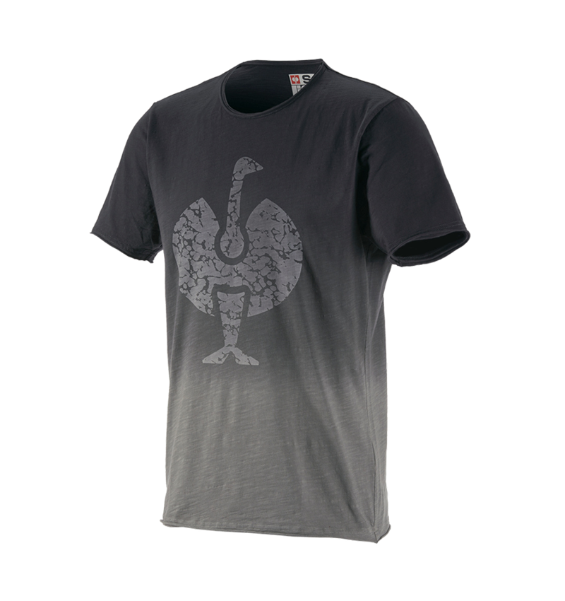 Överdelar: e.s. T-Shirt workwear ostrich + oxidsvart vintage 2