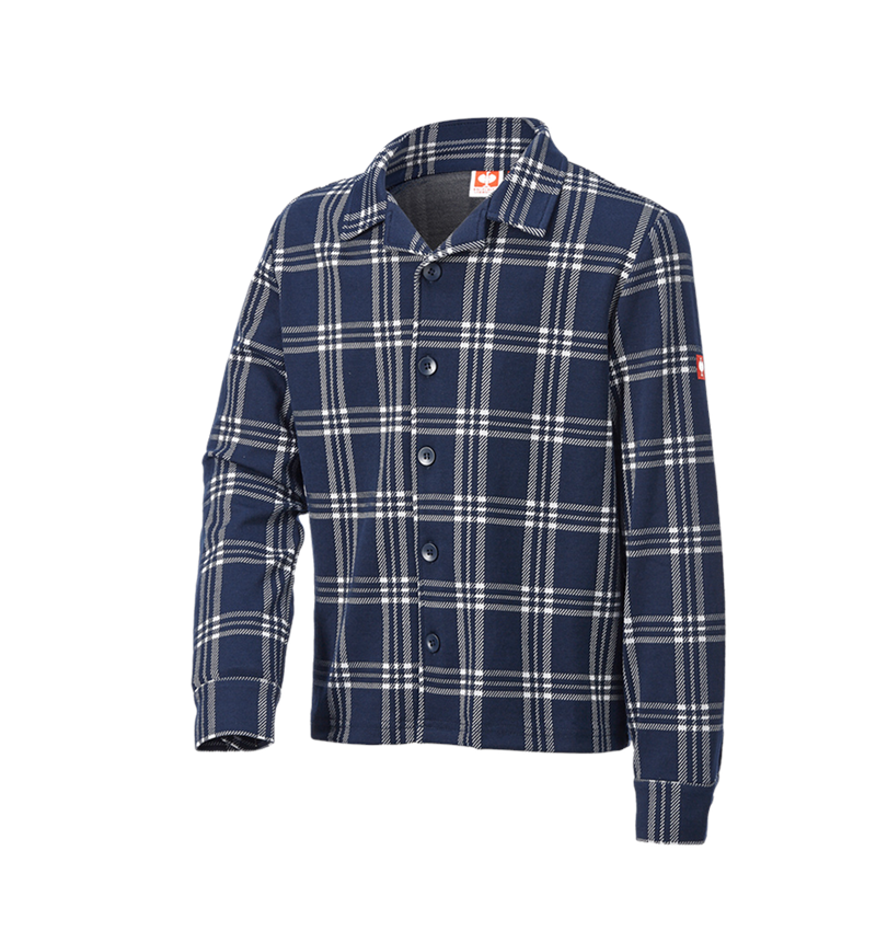 Accessoarer: e.s. rutig pyjamasöverdel, barn + djupblå/vit 5