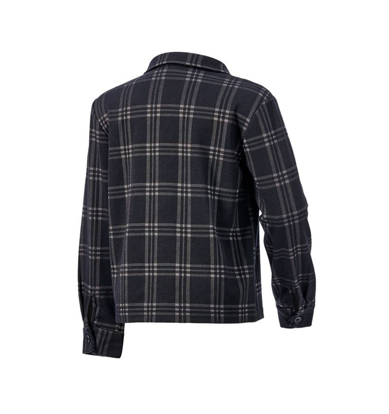 Accessoarer: e.s. rutig pyjamasöverdel, barn + svart/basaltgrå 7