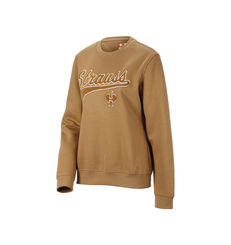 Överdelar: Sweatshirt e.s.e:pic, dam + mandelbrun 4