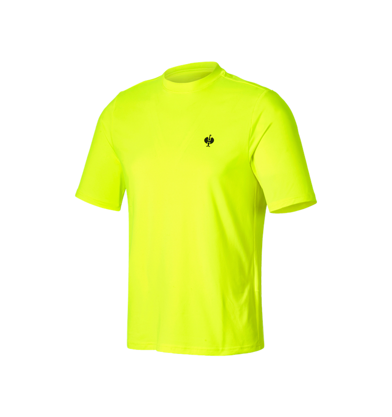 Clothing: Visibility functional T-shirt UV e.s.trail + high-vis yellow/black 3