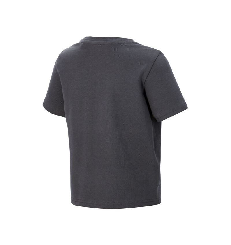 Shirts, Pullover & more: e.s. T-Shirt cotton stretch engelbird, children's + engelbird4/anthracite 4