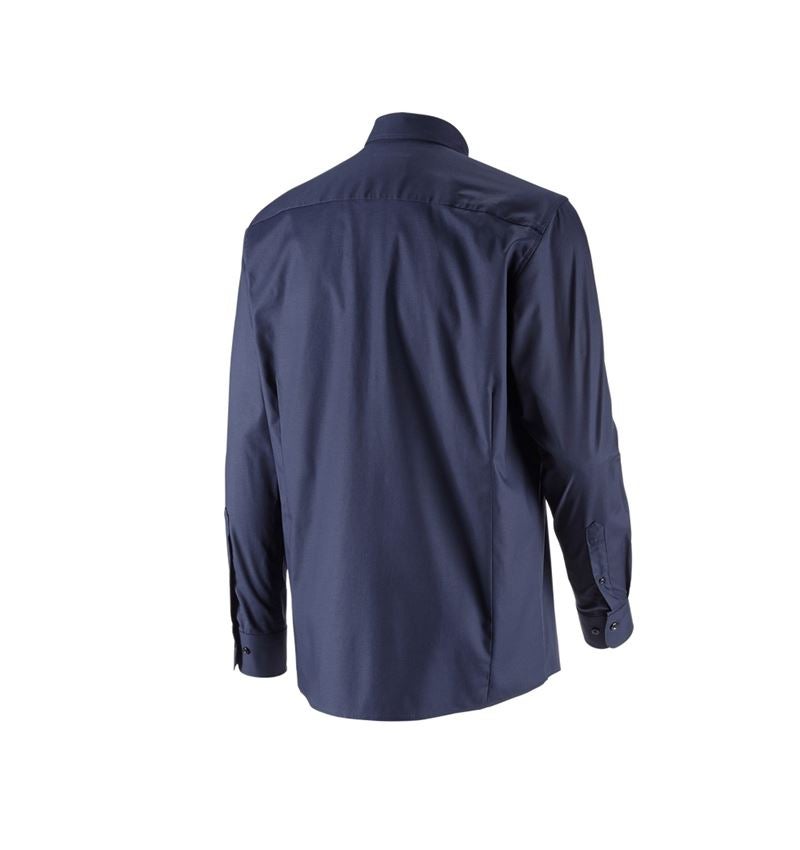 Topics: e.s. Business shirt cotton stretch, comfort fit + navy 5