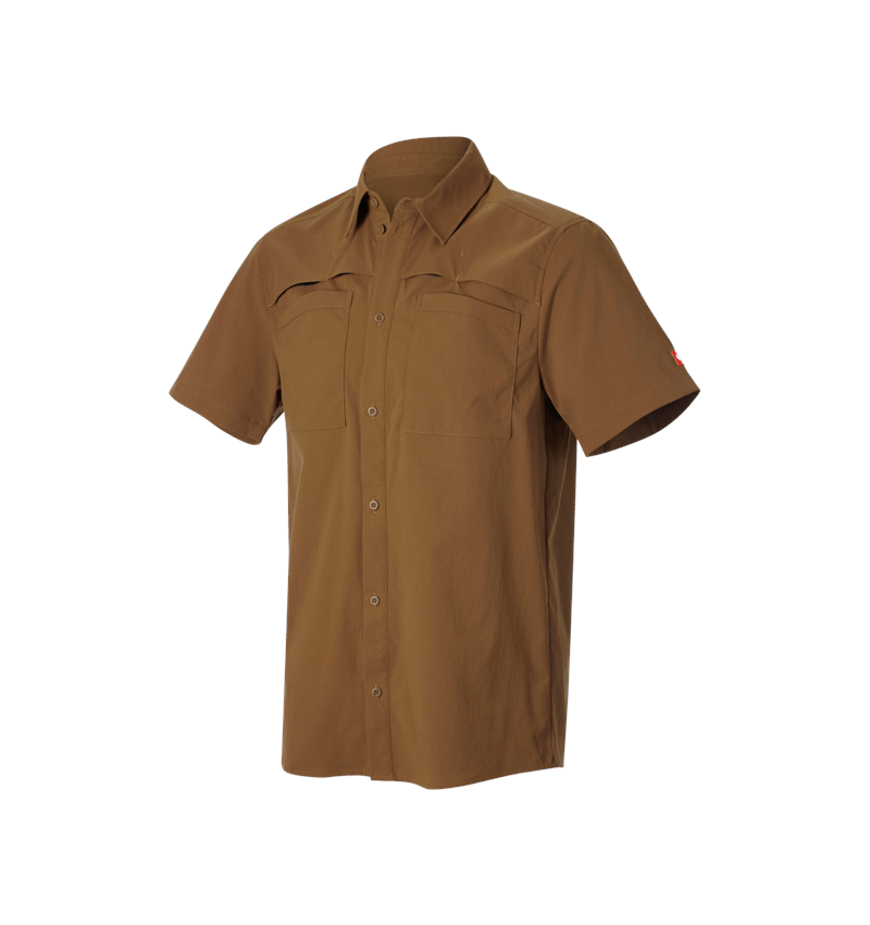 Topics: Work shirt e.s.t:aktik, short sleeved + desertbrown 5