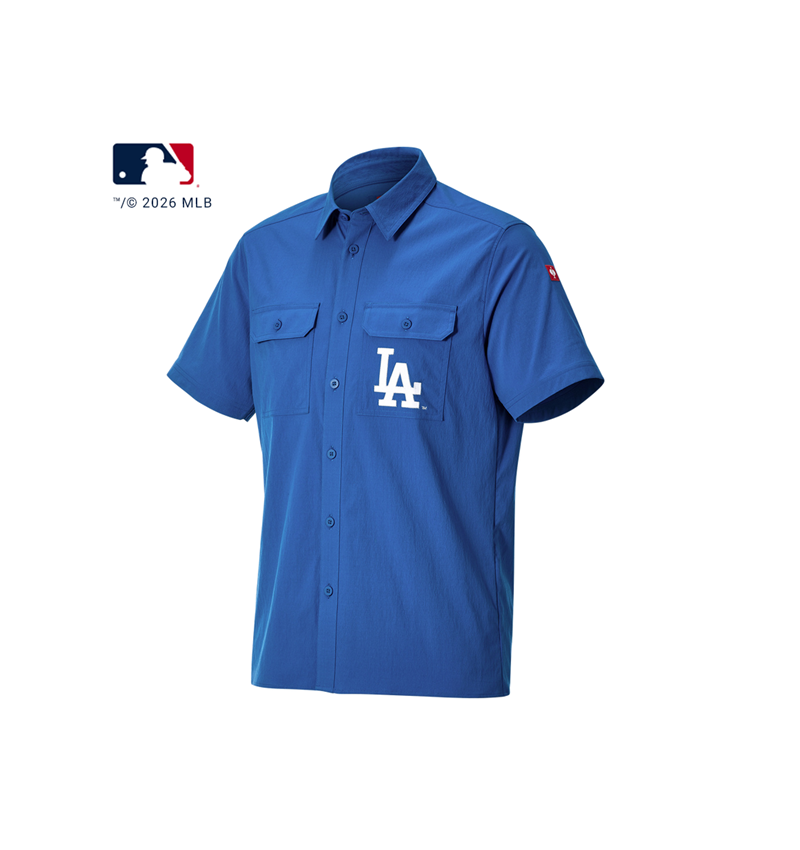 Överdelar: MLB™ work shirt kortärmad + LA blå