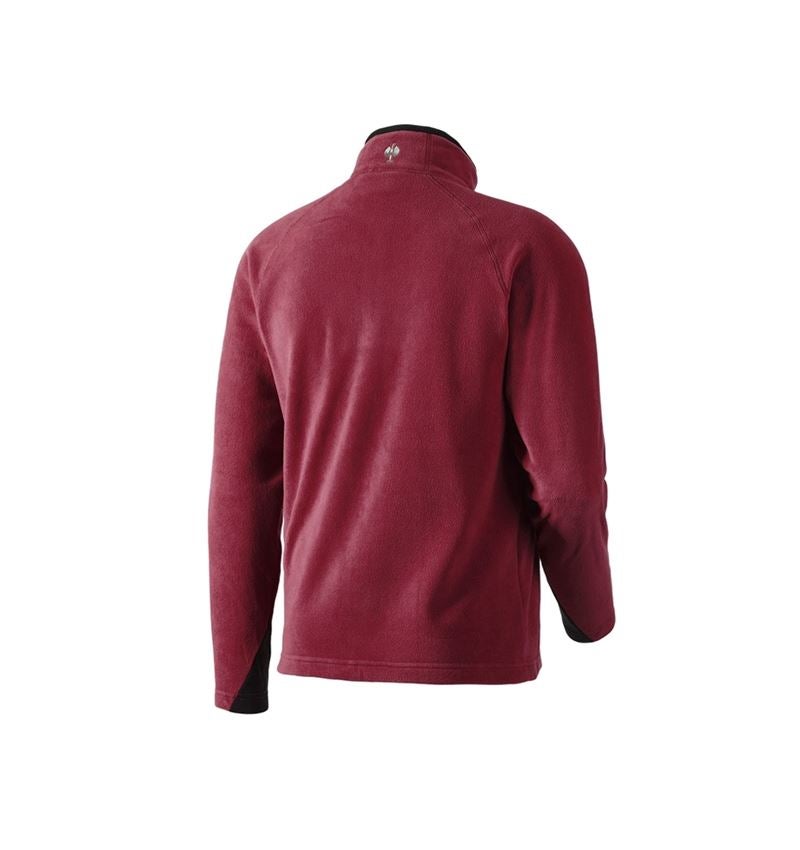Shirts, Pullover & more: Microfleece troyer dryplexx® micro + bordeaux 1