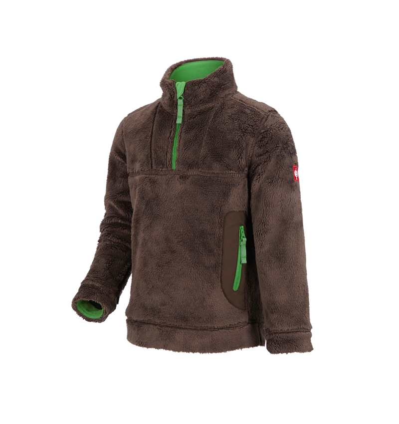 Shirts, Pullover & more: Troyer Highloft e.s.motion 2020, children's + chestnut/seagreen 1