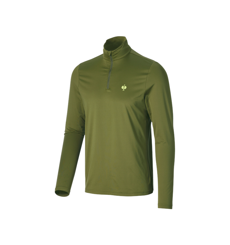 Shirts, Pullover & more: Functional troyer-longsleeve UV e.s.trail + junipergreen/limegreen 4