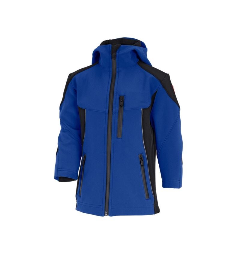 Jackets: Softshell jacket e.s.vision, children’s + royalblue/black 3