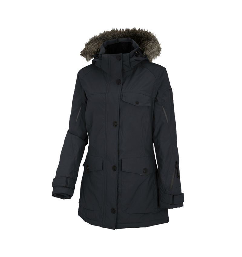 Work Jackets: Winter parka e.s.vision, ladies' + black 2