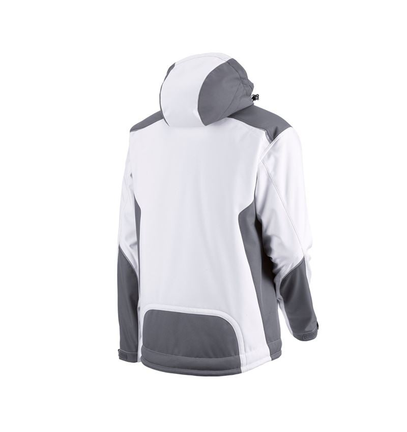Arbetsjackor: Softshelljacka e.s.motion + vit/grå 3