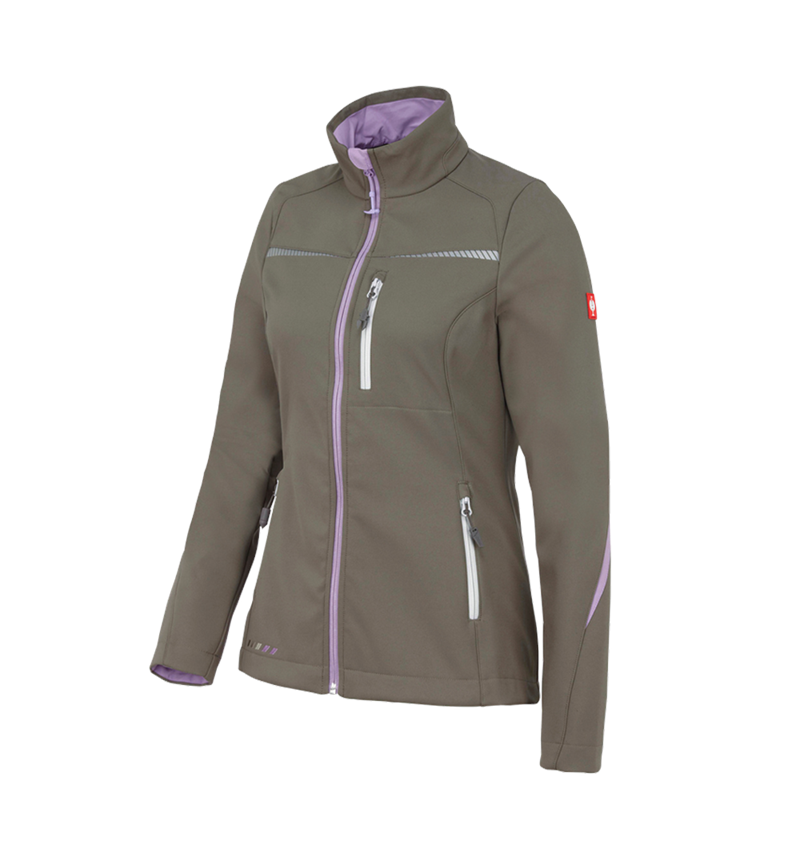 Arbetsjackor: Softshelljacka e.s.motion 2020, dam + sten/lavendel 2