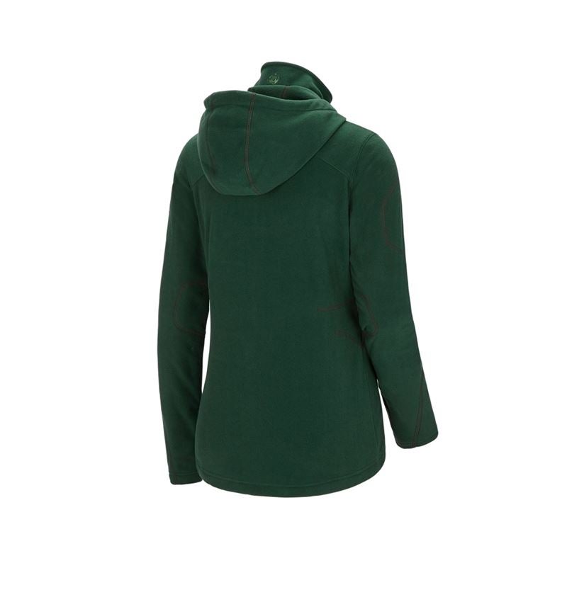 Work Jackets: Hooded fleece jacket e.s.motion 2020, ladies' + green 3