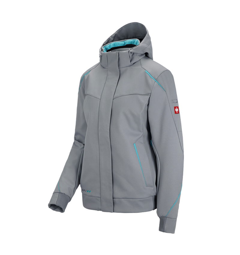 Arbetsjackor: Vinter softshelljacka e.s.motion 2020, dam + platina/capri 2