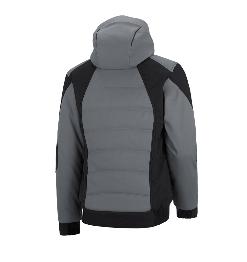 Arbetsjackor: Vinter softshelljacka e.s.vision + cement/svart 3