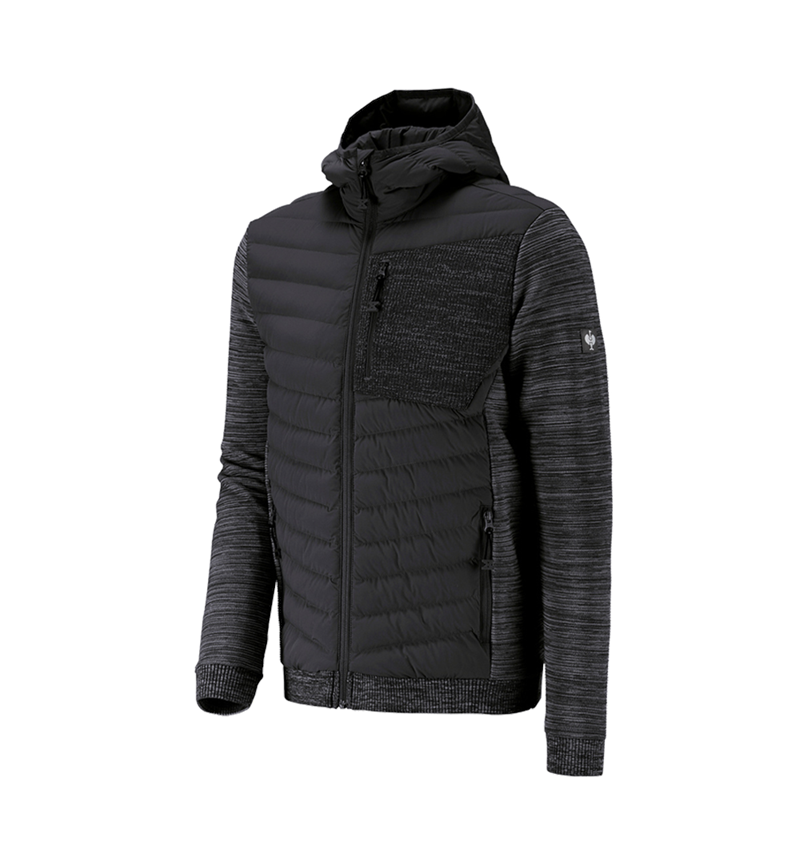 Arbetsjackor: Hybrid huvjacka kofta e.s.motion ten + oxidsvart melange 1