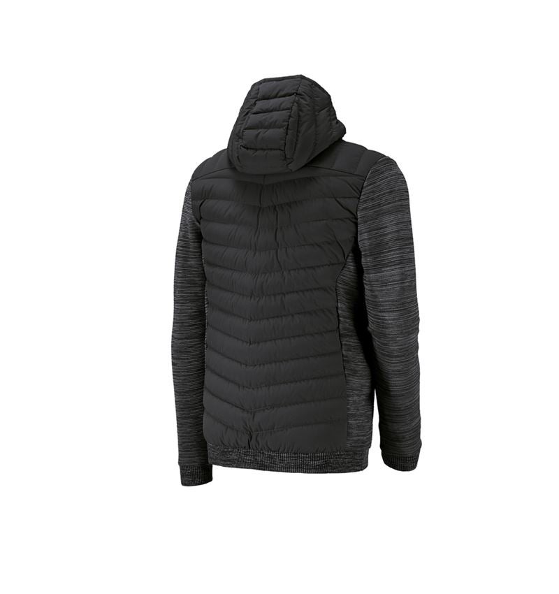 Arbetsjackor: Hybrid huvjacka kofta e.s.motion ten + oxidsvart melange 2