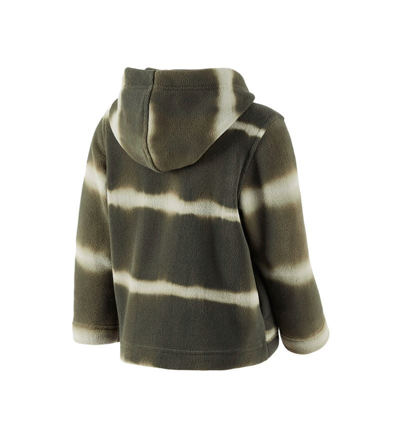 Topics: Fleece hoody jacket tie-dye e.s.motion ten, child. + disguisegreen/moorgreen 3