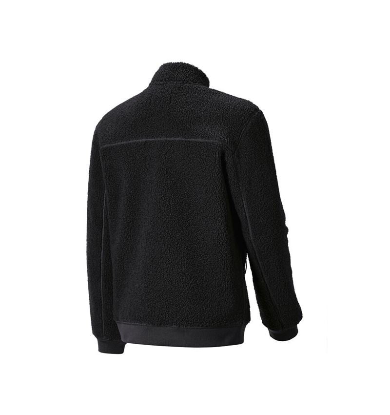 Work Jackets: Faux fur jacket e.s.e:pic + black 4
