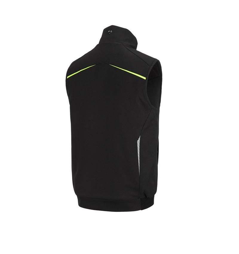Work Body Warmer: Winter softshell bodywarmer e.s.motion 2020 + black/high-vis yellow/high-vis orange 10
