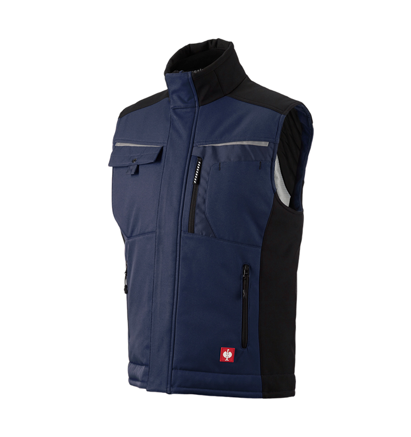 Work Body Warmer: Softshell bodywarmer e.s.motion + navy/black 2