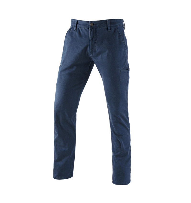 Topics: e.s. Trousers Chino, men's + navy