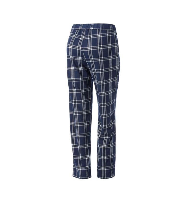 Accessoarer: e.s. rutig pyjamasbyxa, dam + djupblå/vit 5