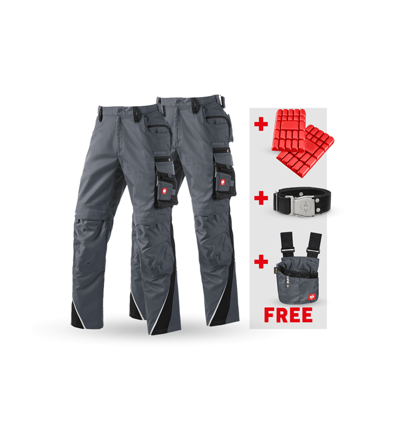 Larger gifts: SET: Trousers + Winter trousers e.s.motion + grey/black