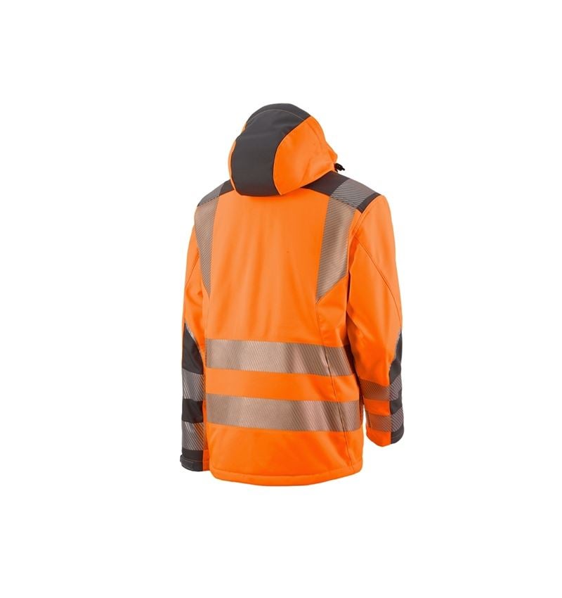 Arbetsjackor: Varseljacka softshell e.s.motion + varselorange/antracit 2
