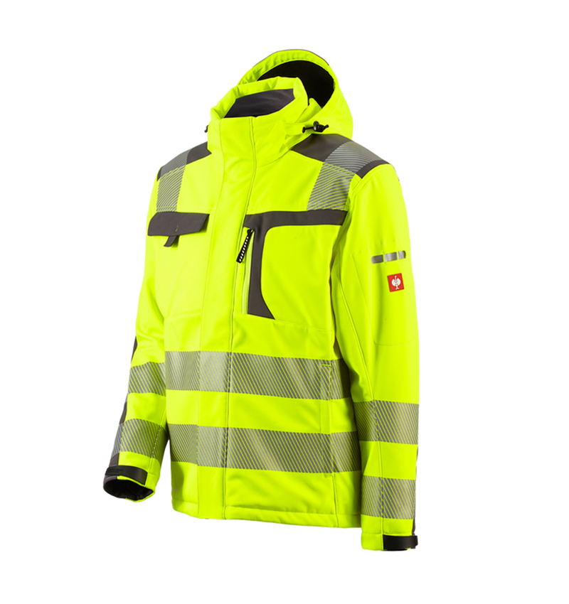 Arbetsjackor: Varseljacka softshell e.s.motion + varselgul/antracit 2