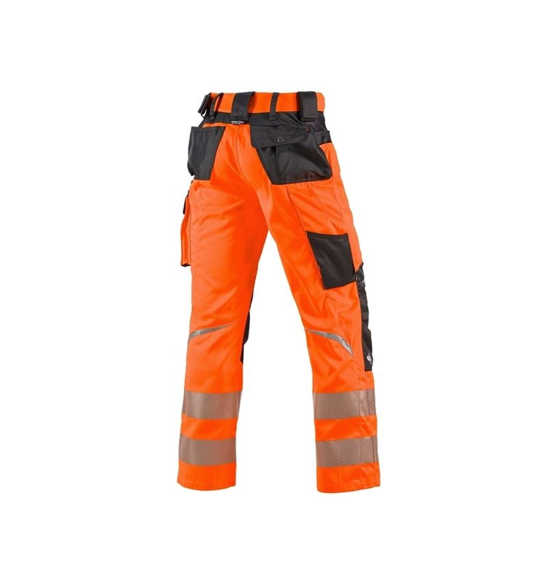 Work Trousers: High-vis trousers e.s.motion + high-vis orange/anthracite 5