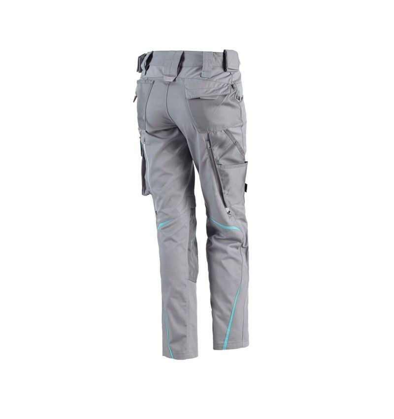 Work Trousers: Ladies' trousers e.s.motion 2020 + platinum/capri 5