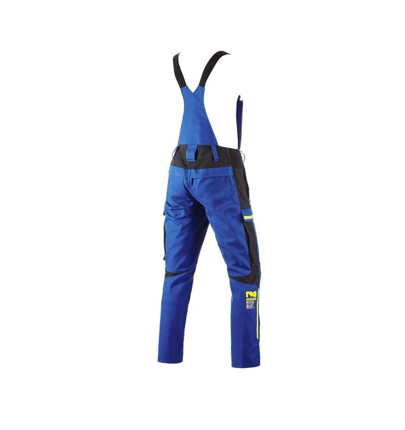 Work Trousers: Bib & brace e.s.vision multinorm + royalblue/black 3