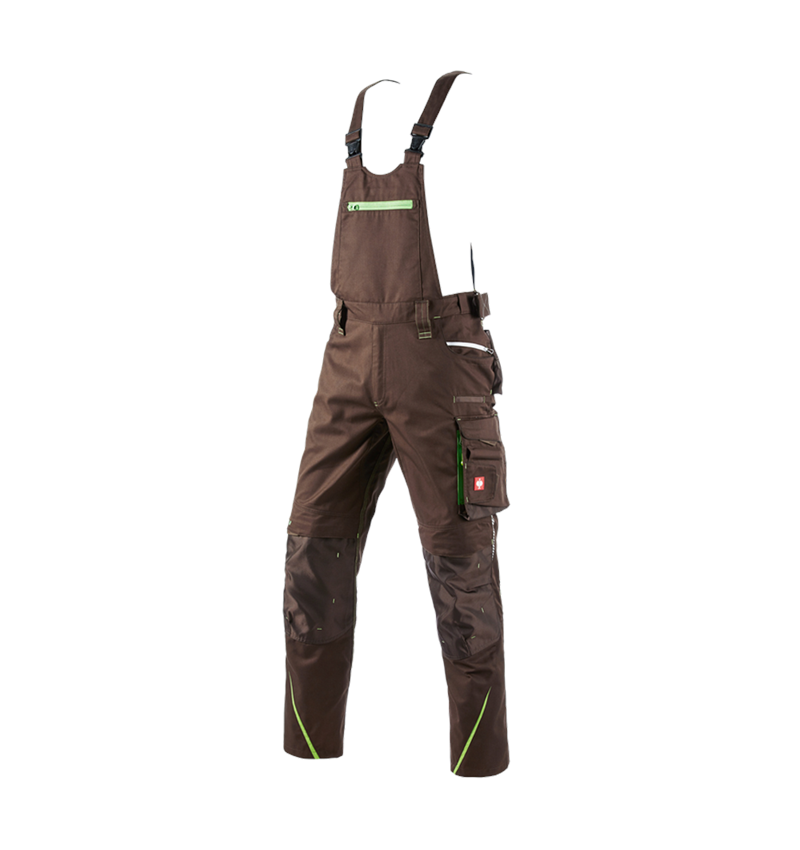 Work Trousers: Bib & brace e.s.motion 2020 + chestnut/seagreen 2